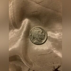 Buffalo Nickel Coin - Silver Tone